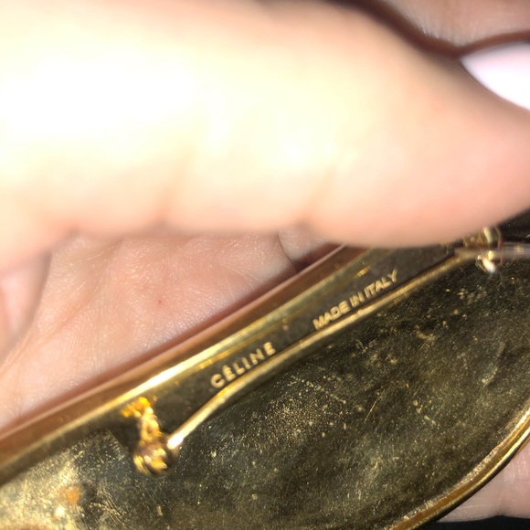 Celine gold pin brooch - Picture 7 of 8
